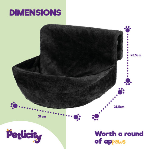 Deluxe Cat Radiator Bed - Black
